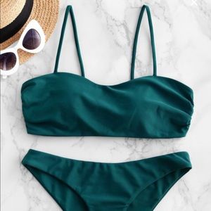 Peacock Blue Zaful Bikini